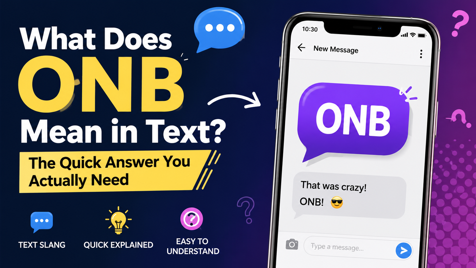 onb meaning in text